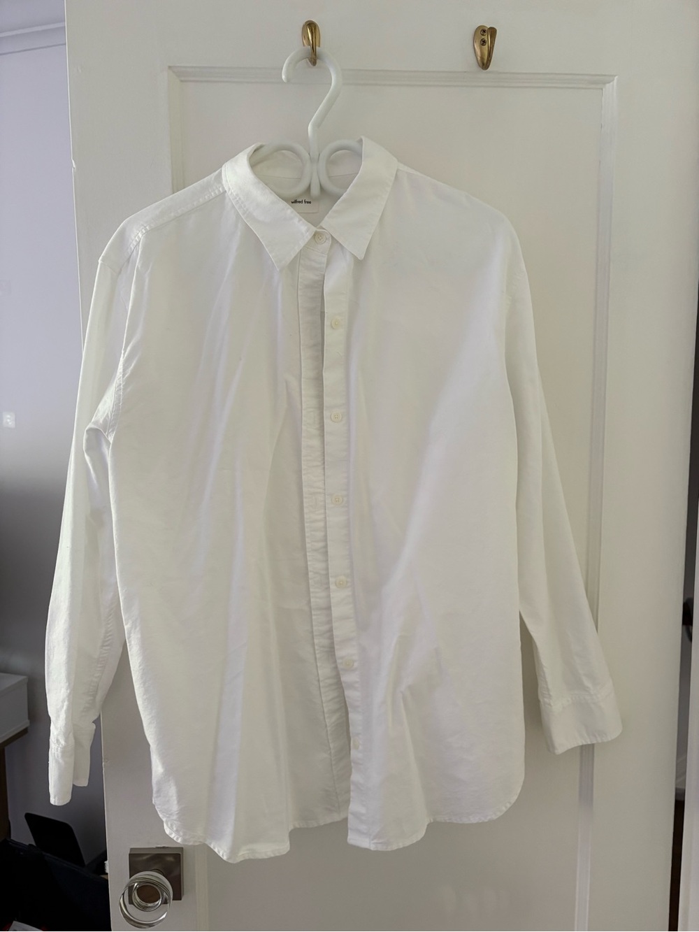 Wilfred women’s oversized blouse Classic White Button-Down Shirt